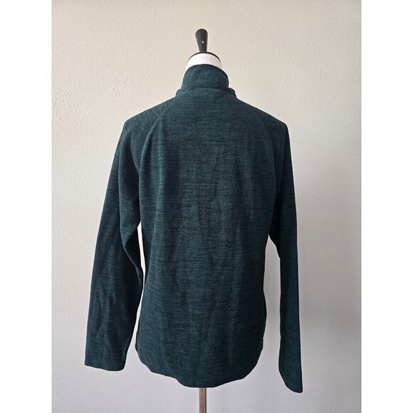 Eddie Bauer Women’s 1/4 Zip Fleece Pullover Green Large Cozy Outdoor Gorpcore - Picture 4 of 9